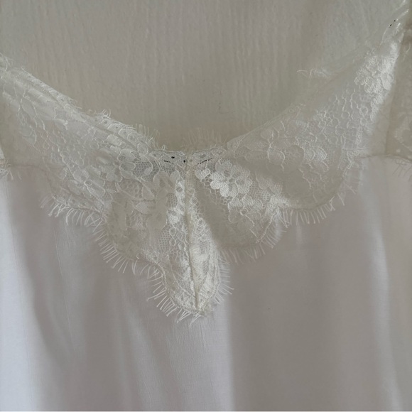 Abercrombie & Fitch Women’s Lace Trim Cami Top White Size Large - Picture 2 of 6